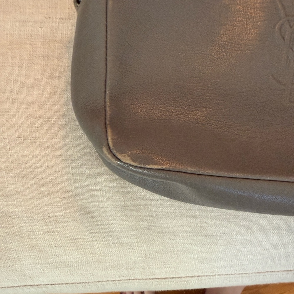 Yves Saint Laurent Gray Leather Crossbody Bag - Picture 3 of 10